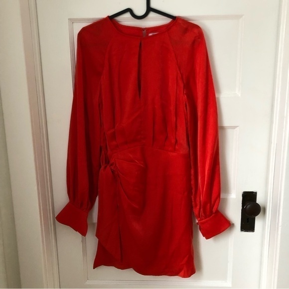 FINDERS Keepers Nightlife Satin Wrap Dress - Picture 4 of 13